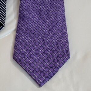 Tommy Hilfiger Purple Geometric Men's Tie